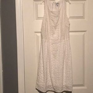 Old Navy White Knee Length Summer Dress